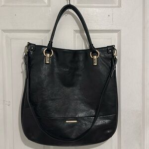 Vintage Trina Turk Manhattan Leather Shoulder and Cross Body Bag tote Size L